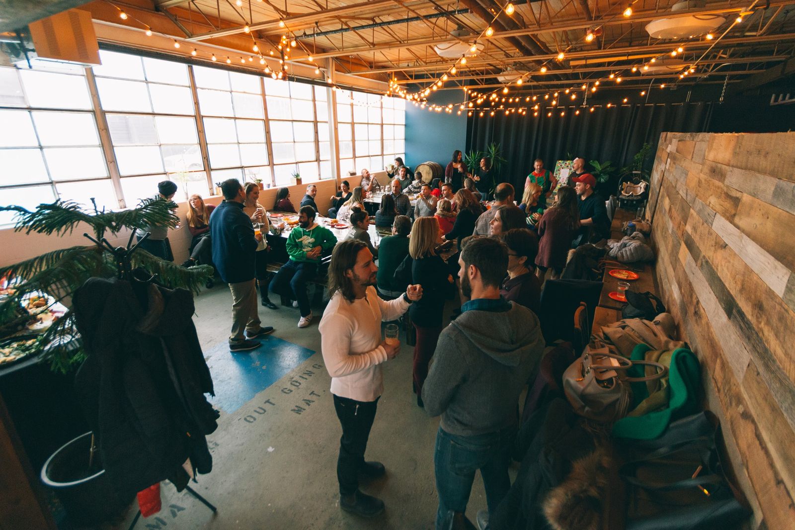 Guests at the Urbanrest taproom