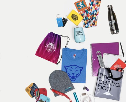 G.E. Distribution Services LLC: Promotional products banner from the homepage