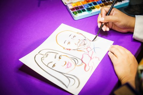 Watercolor Connections: Watercolor Connections portrait session