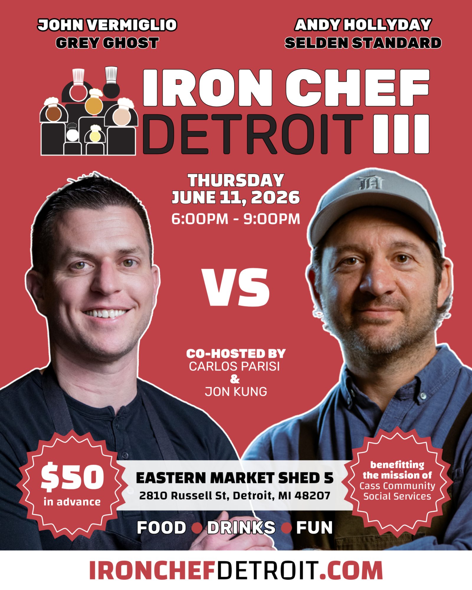 Iron Chef Detroit III — Szervezői kép