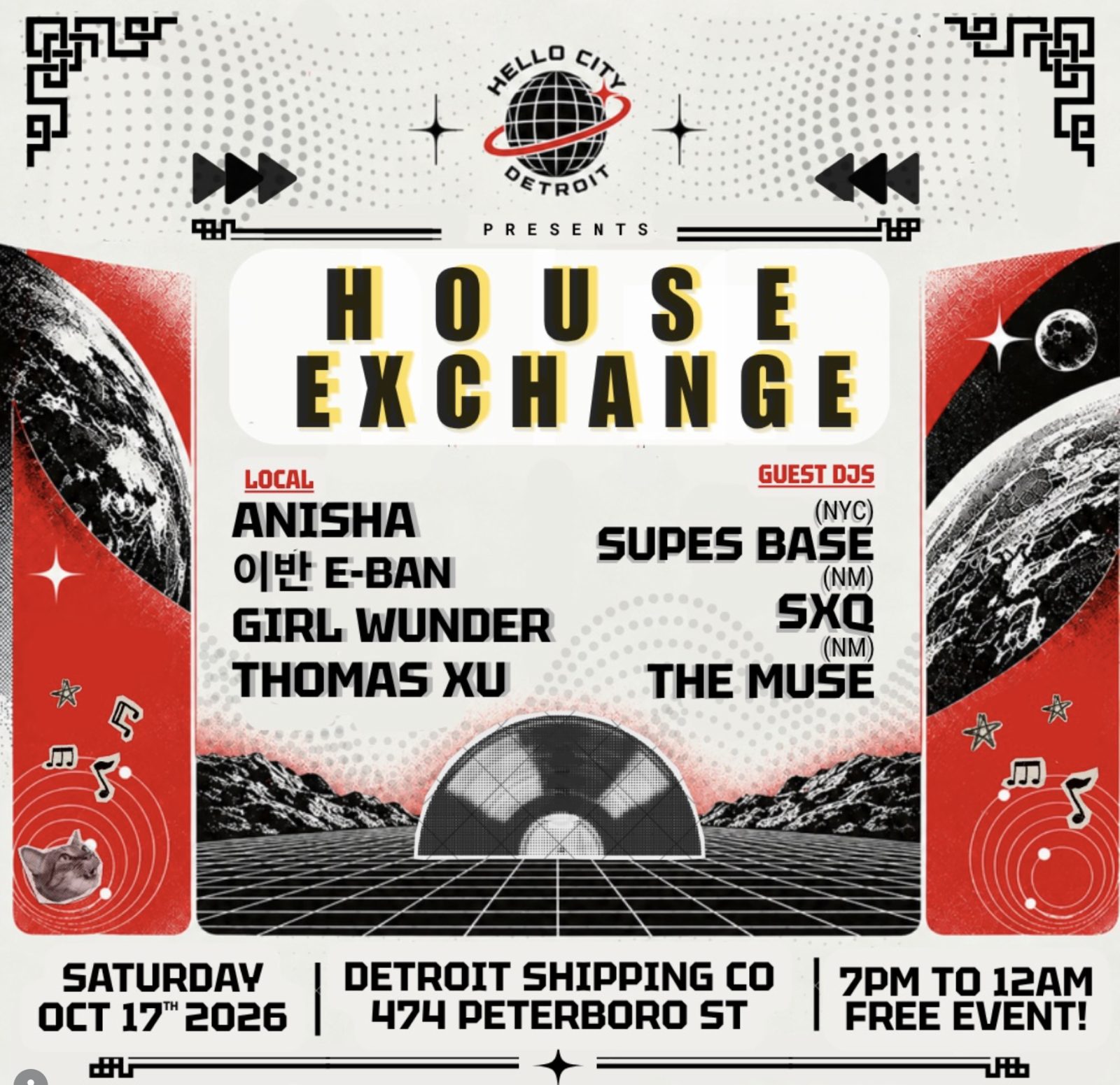 House Exchange – detroiti DJ-k — Szervezői kép
