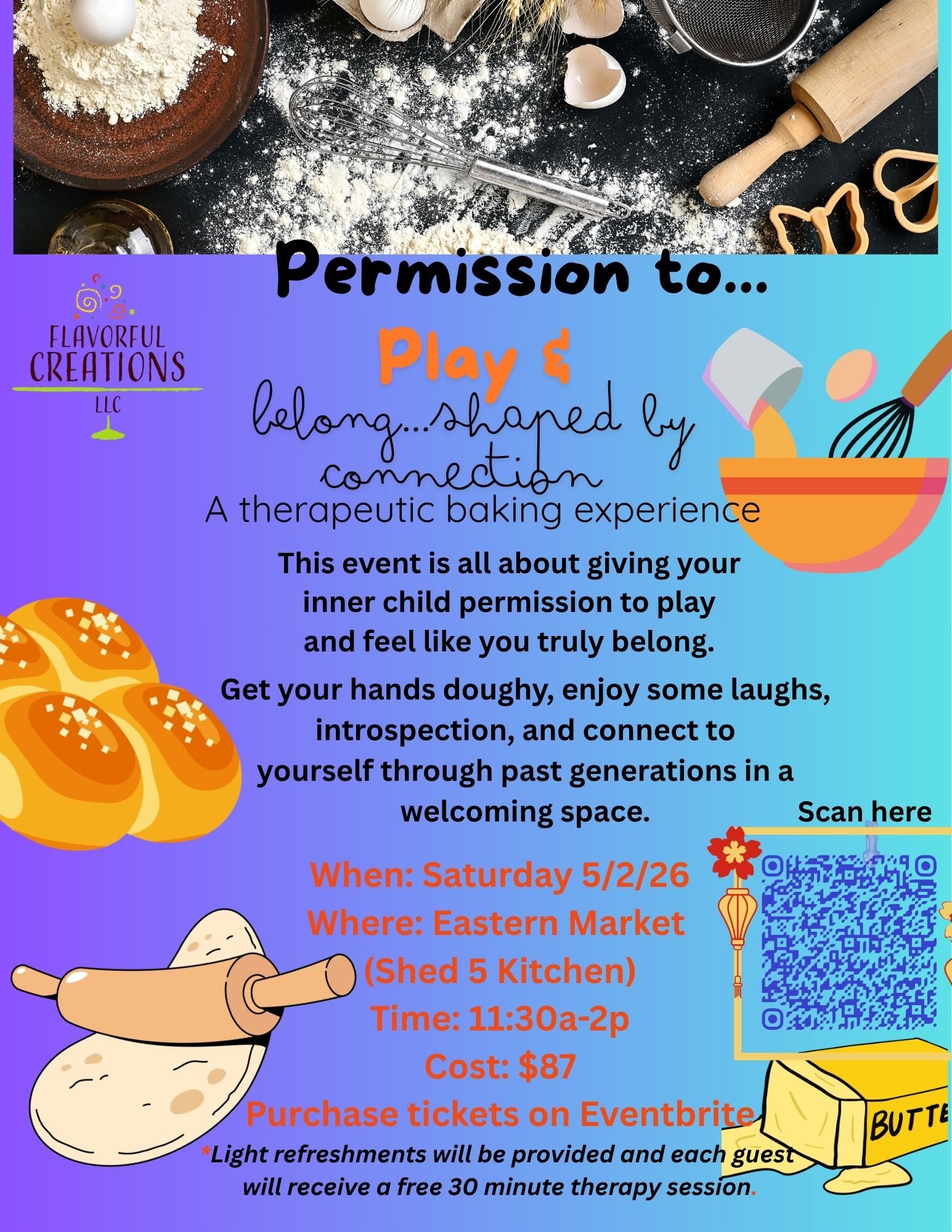 Permission to Play and Belong – Gyógyító sütögetés — Szervezői kép
