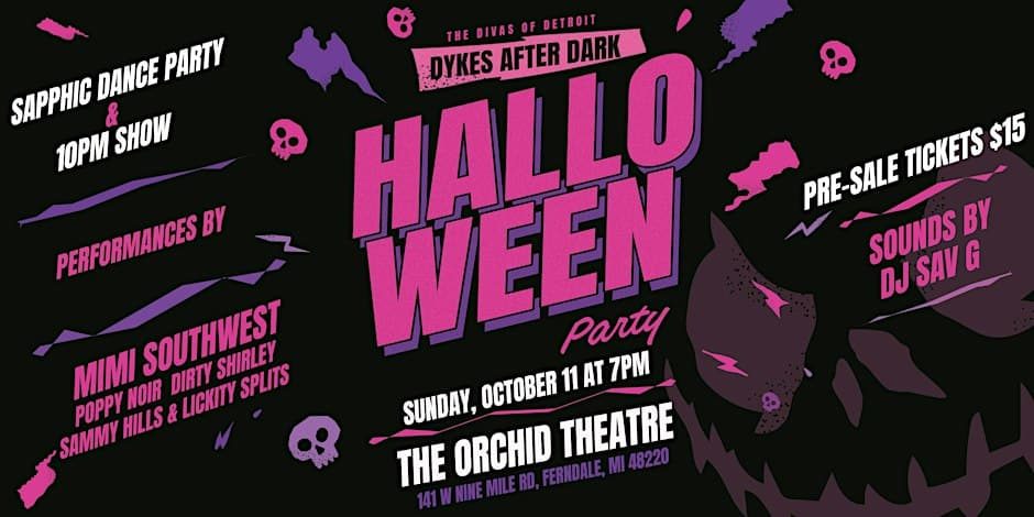 Dykes After Dark! – szafikus halloweeni buli Ferndale-ben — Szervezői kép