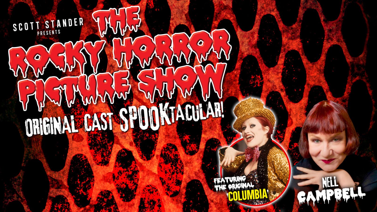 The Rocky Horror Picture Show a Fisher Theatre-ben, az eredeti Columbiával, Nell Campbell-lel — Szervezői kép