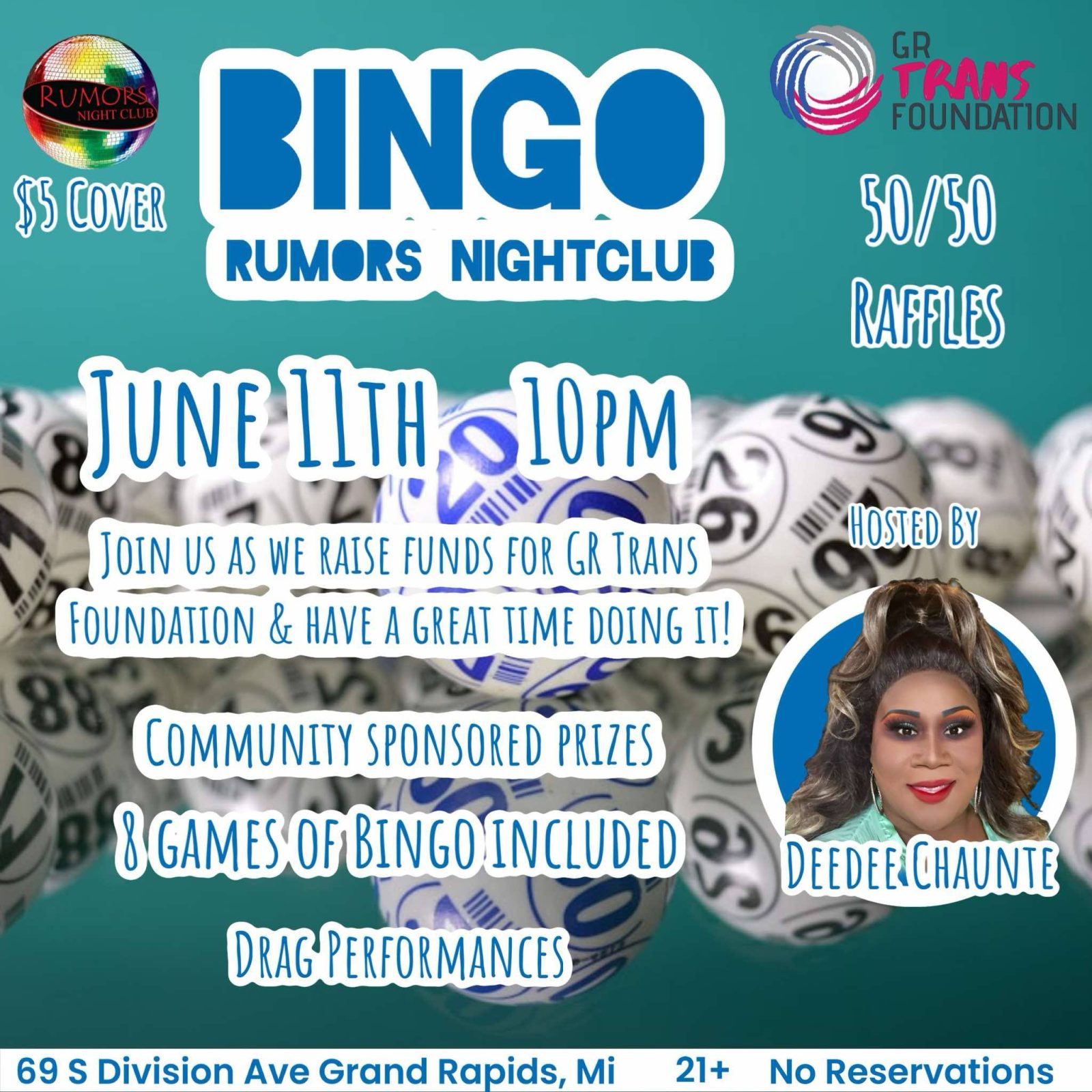 Bingo a Grand Rapids Trans Foundation javára — Szervezői kép