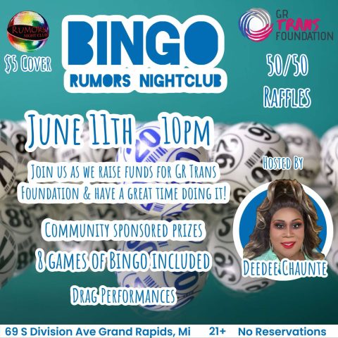 Bingo a Grand Rapids Trans Foundation javára — Szervezői kép