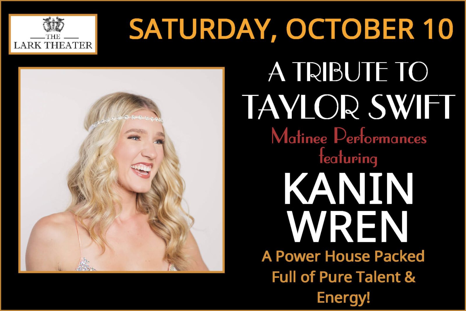 Kanin Wren – A Tribute to Taylor Swift — Organizer image
