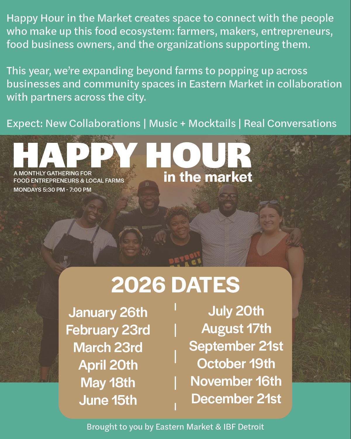 Happy Hour in the Market (December) — Organizer image