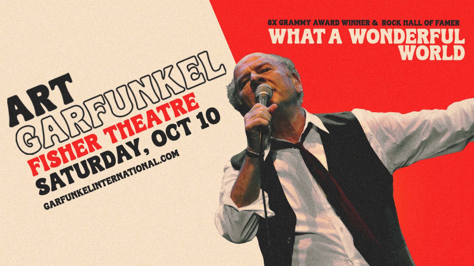 Art Garfunkel búcsúzik: What a Wonderful World Concerts a Fisher Theatre-ben — Szervezői kép