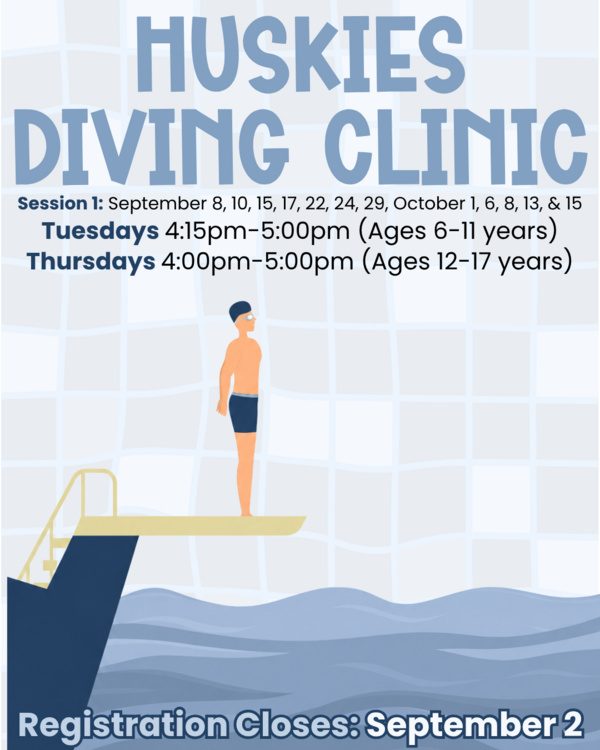 Session 1 Huskies Diving Clinic for Ages 6-11 — Organizer image