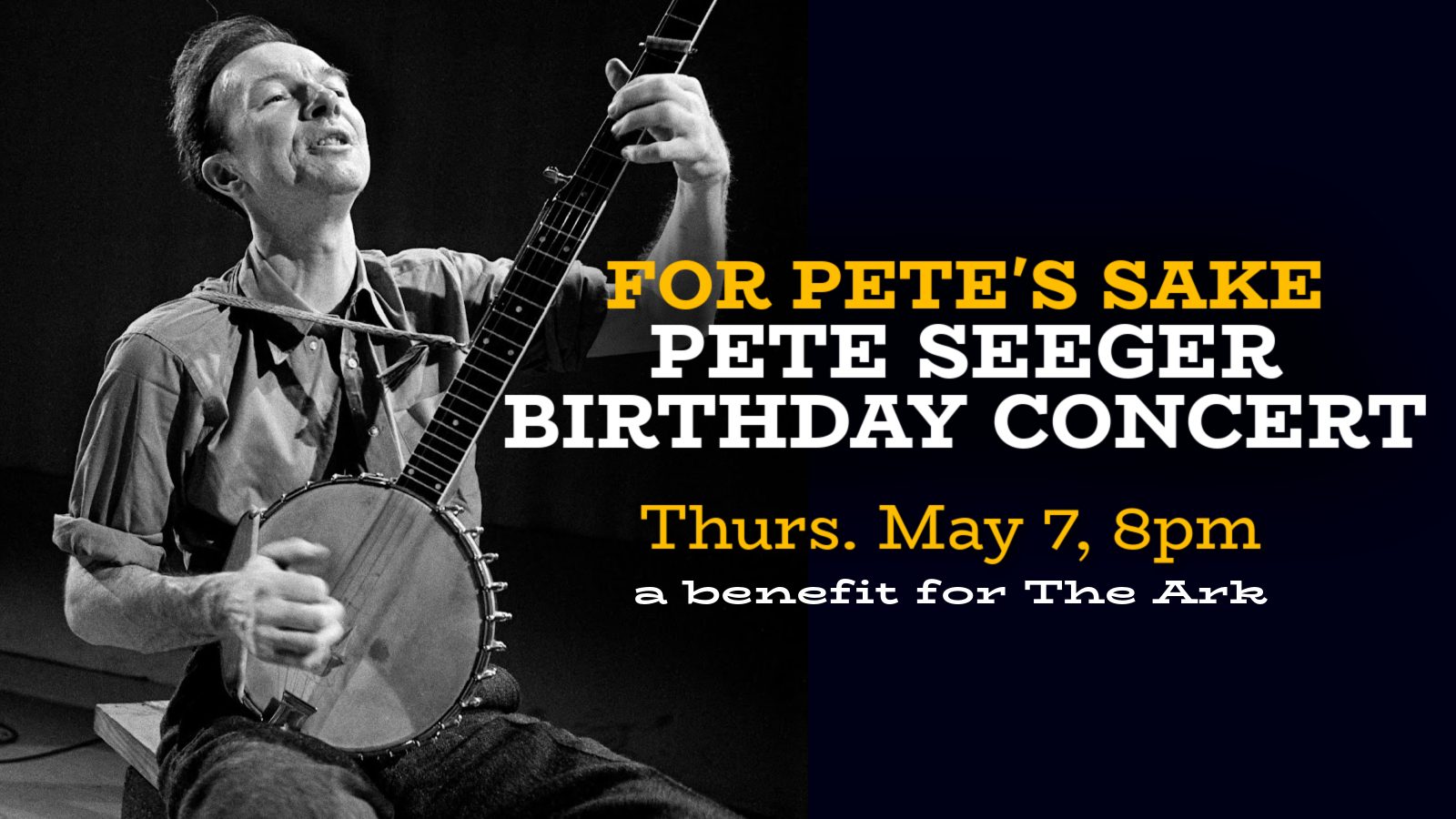 For Pete’s Sake: Pete Seeger születésnapi koncert — Szervezői kép