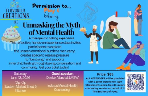 Permission to…Play & Belong – terápiás sütés Detroitban — Szervezői kép