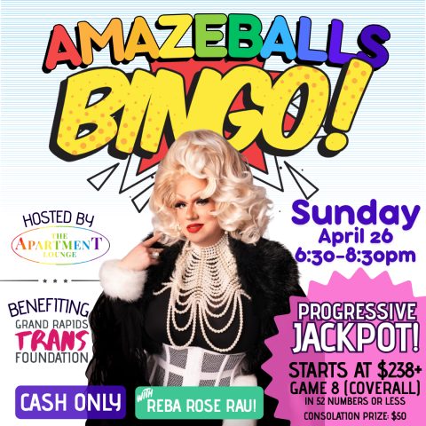 Amazeballs Bingó Reba Rose Rau-val és $238+ jackpotért (21+) — Szervezői kép
