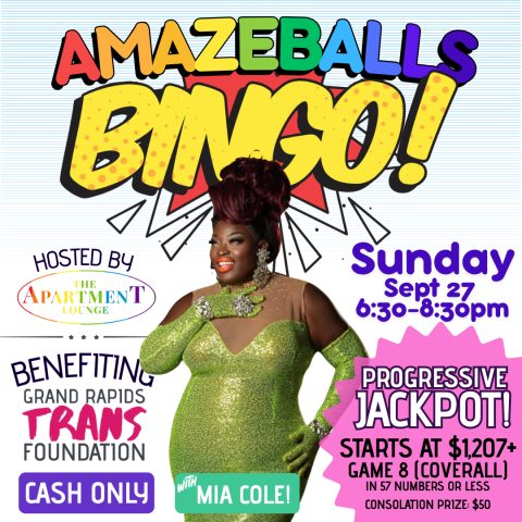 ✨Amazeballs Bingo! Featuring Mia Cole ($1,207+ JACKPOT) (21+)✨ — Organizer image