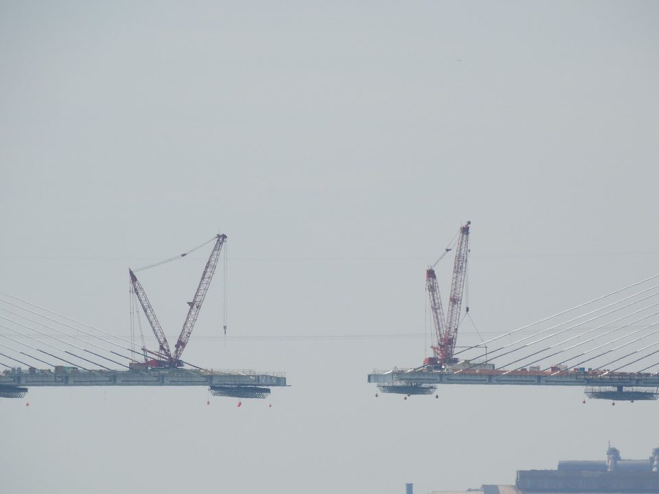 The last gap between the two deck ends, May 2024