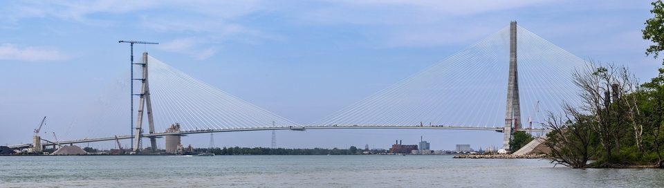 A panorama from the Windsor shore, 2025