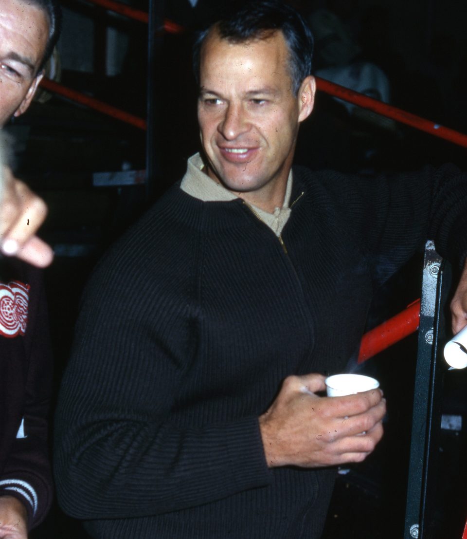 Gordie Howe at his Hockeyland rink in St. Clair Shores, about 1966