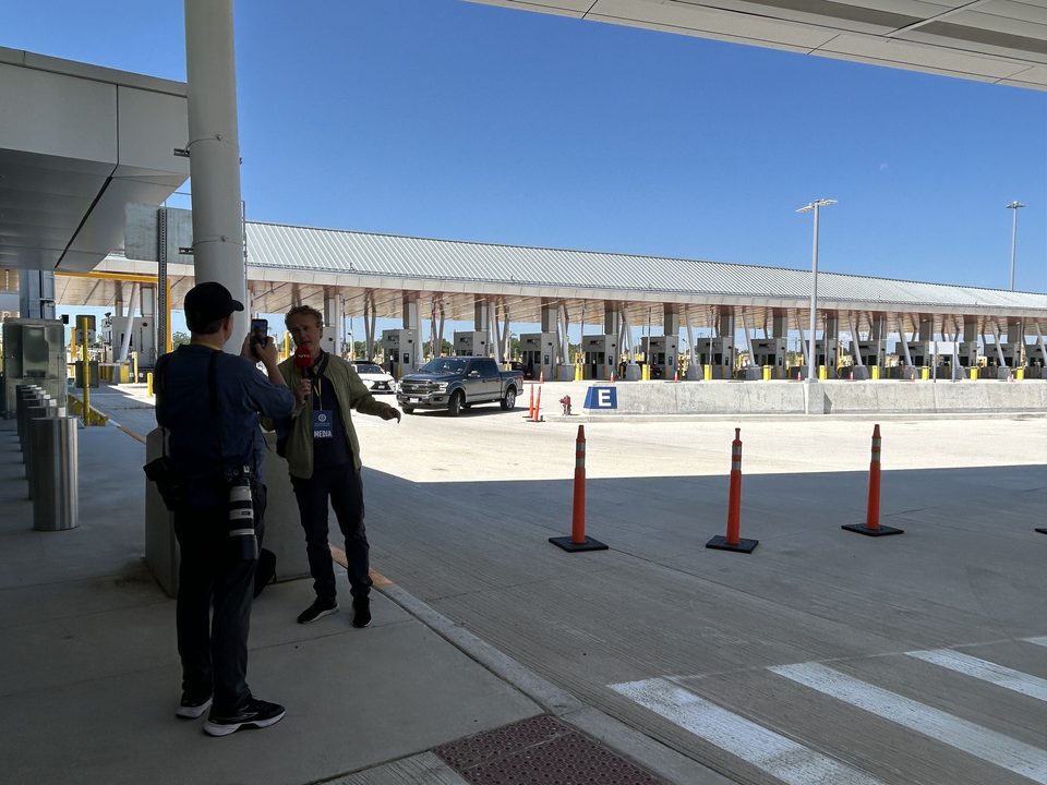 Inspection lanes at the U.S. port of entry, 2026