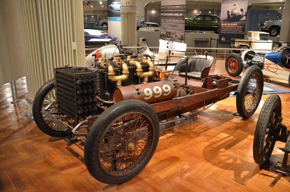 The 1902 Ford “999” race car at the museum (photo: 2016)