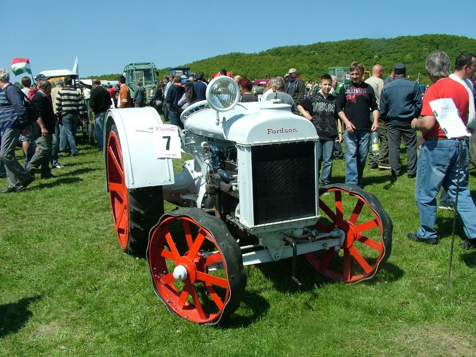 A Fordson tractor at the Traktormajális vintage tractor show in Bokor, Hungary, May 2011