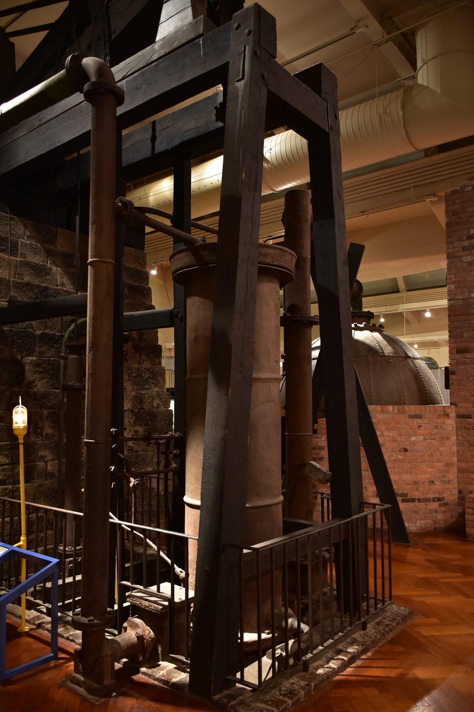The Newcomen engine “Fairbottom Bobs”, which the museum calls the oldest surviving steam engine in the world, in Made in America: Power (photo: 2017)