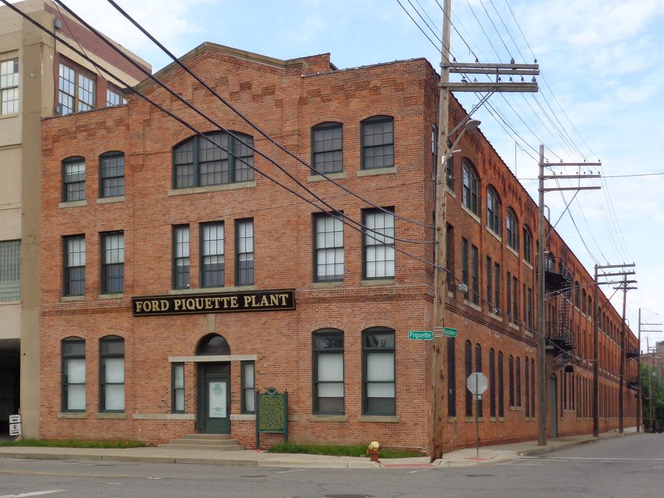 Ford’s Piquette Avenue Plant in Detroit, where Ford, Wills and Joseph Galamb designed the Model T in a secret room (photo: 2017)