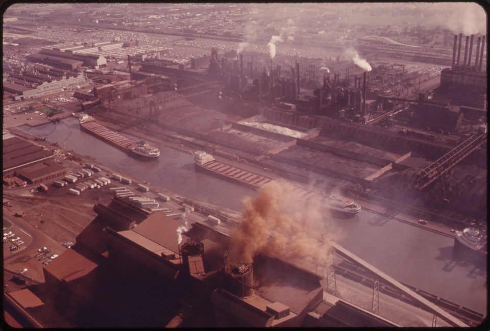 The River Rouge plant in June 1973, from the EPA’s Documerica photo project