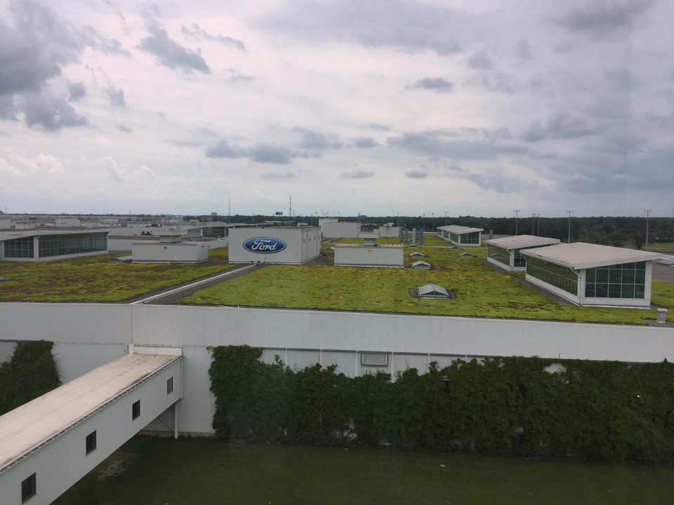 The Dearborn Truck Plant’s 10.4-acre living roof at the Rouge (2019)
