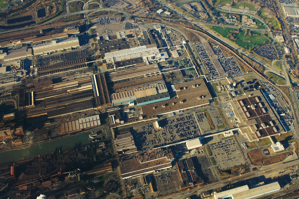 Aerial view of Ford’s River Rouge Complex in Dearborn (2015)
