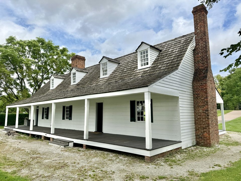 The Susquehanna plantation house from Maryland, built around 1835 and moved to the village by Ford in 1942 (photo: 2024)