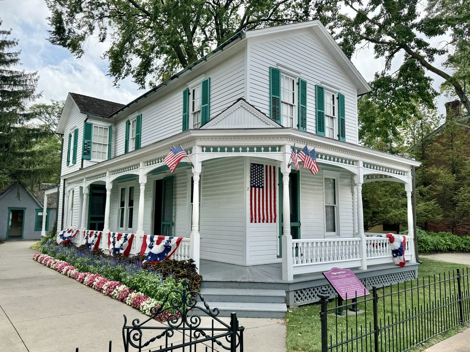 The Wright family home from 7 Hawthorn Street in Dayton (photo: 2024)