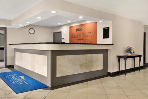The front desk