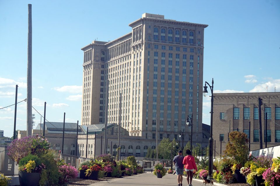 The Station at Michigan Central — Michigan Central Station exterior, August 2025