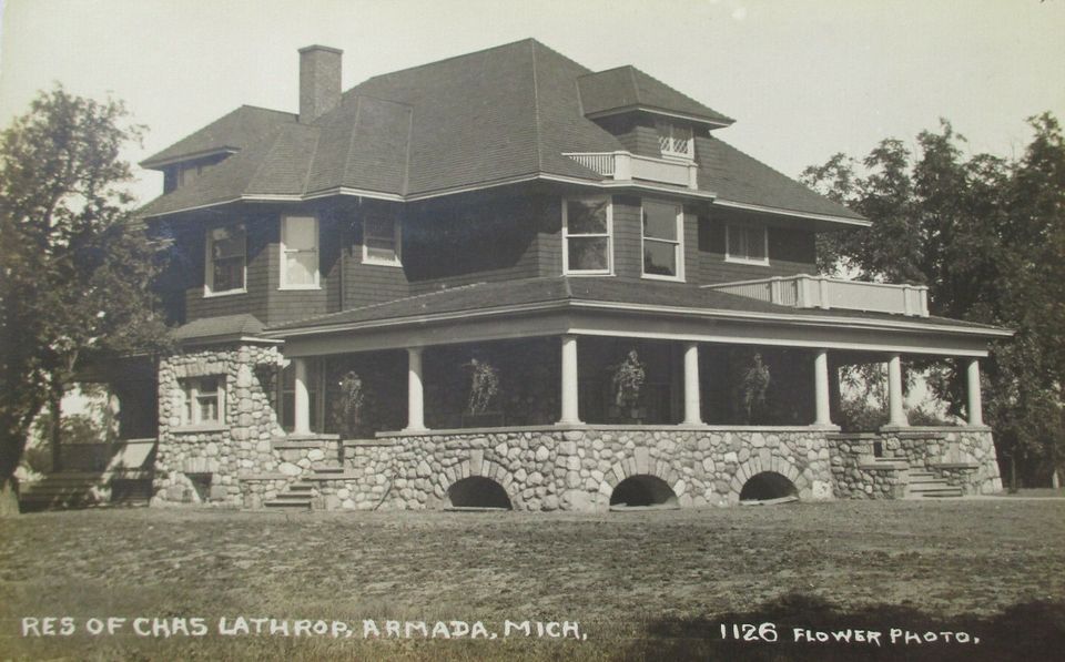 Charles Lathrop's house on Fulton Street in 1913