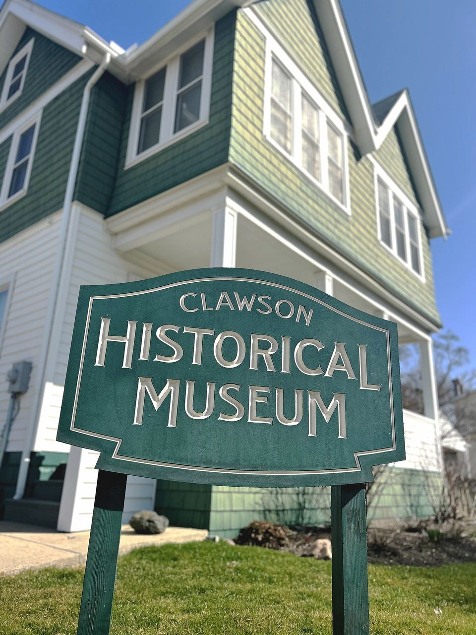 The Clawson Historical Museum house