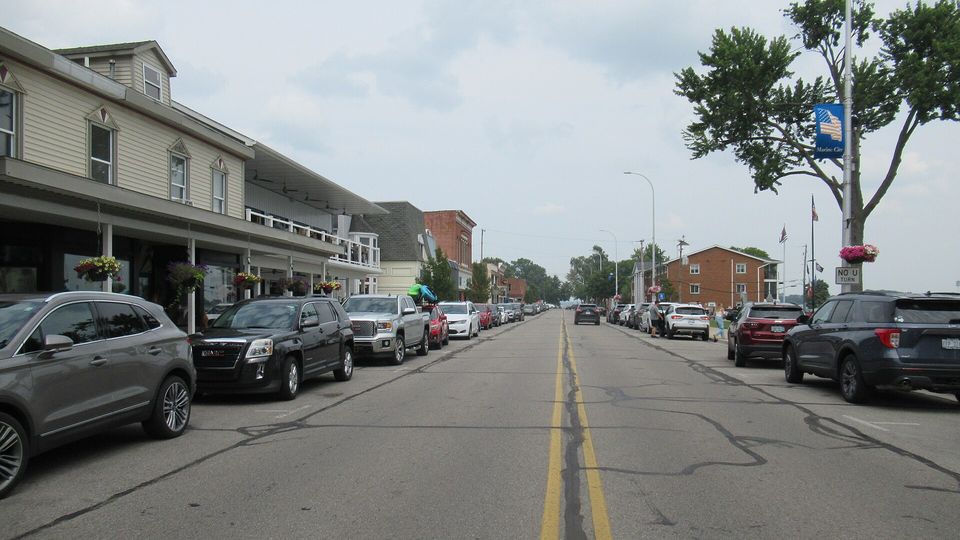 Downtown Marine City in August 2023
