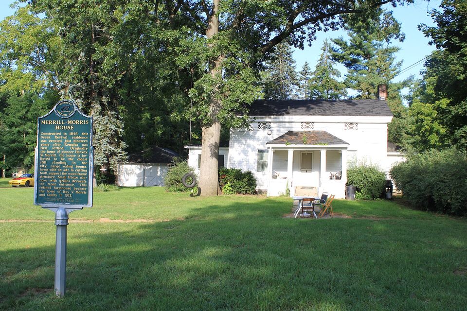 The Merrill-Morris House on Huron River Drive, a Michigan historic site