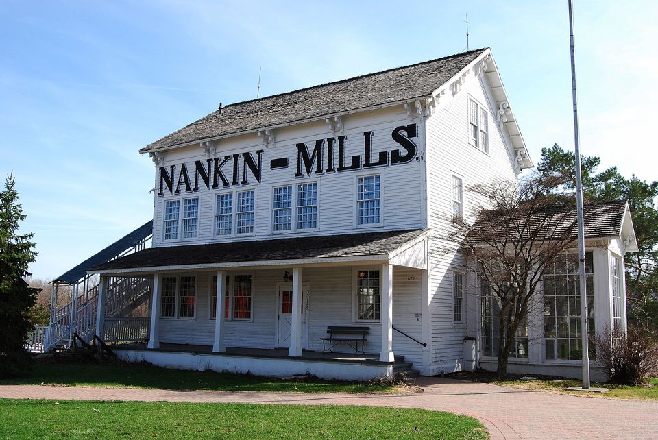 The old Nankin Mills building in Hines Park